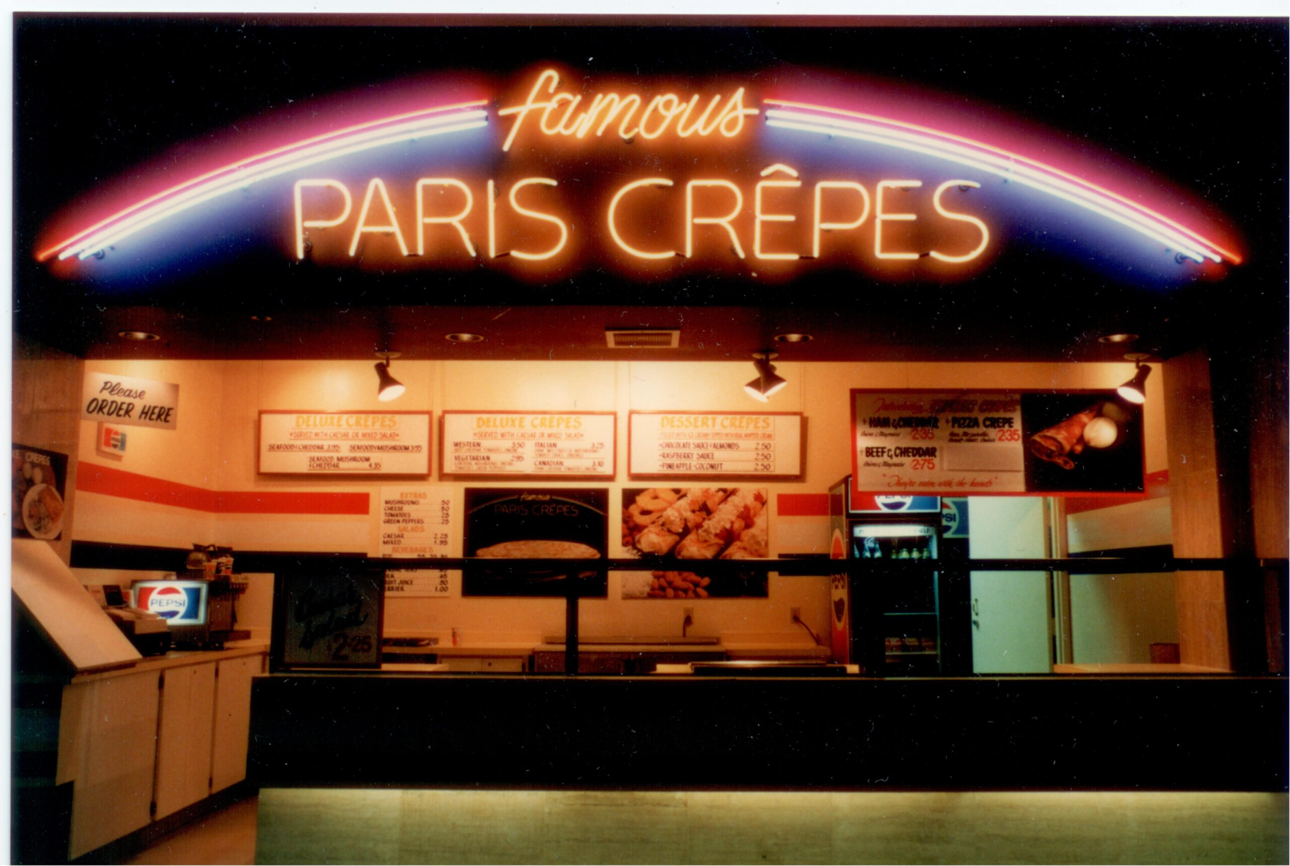 Famous Paris Crepes Fast-Food Restaurant
