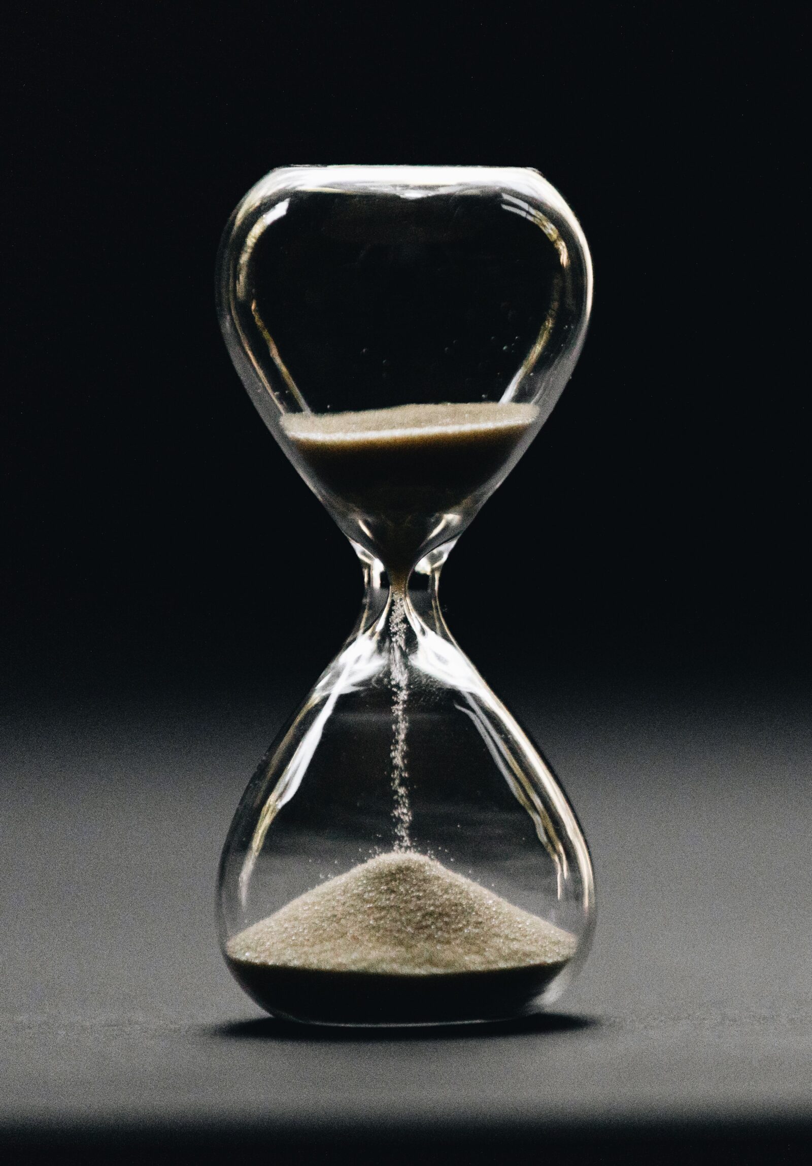 Time is ticking - hourglass